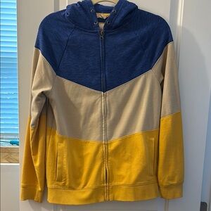 Colorblock Kids Jacket - Blue, Beige, and Yellow